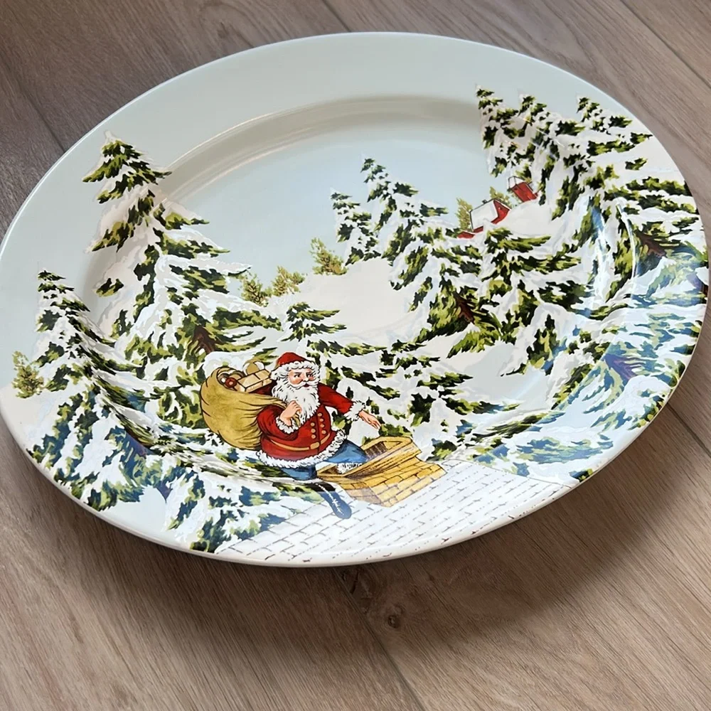 Williams Sonoma Christmas Serving Platter from the Vintage Holiday Collection